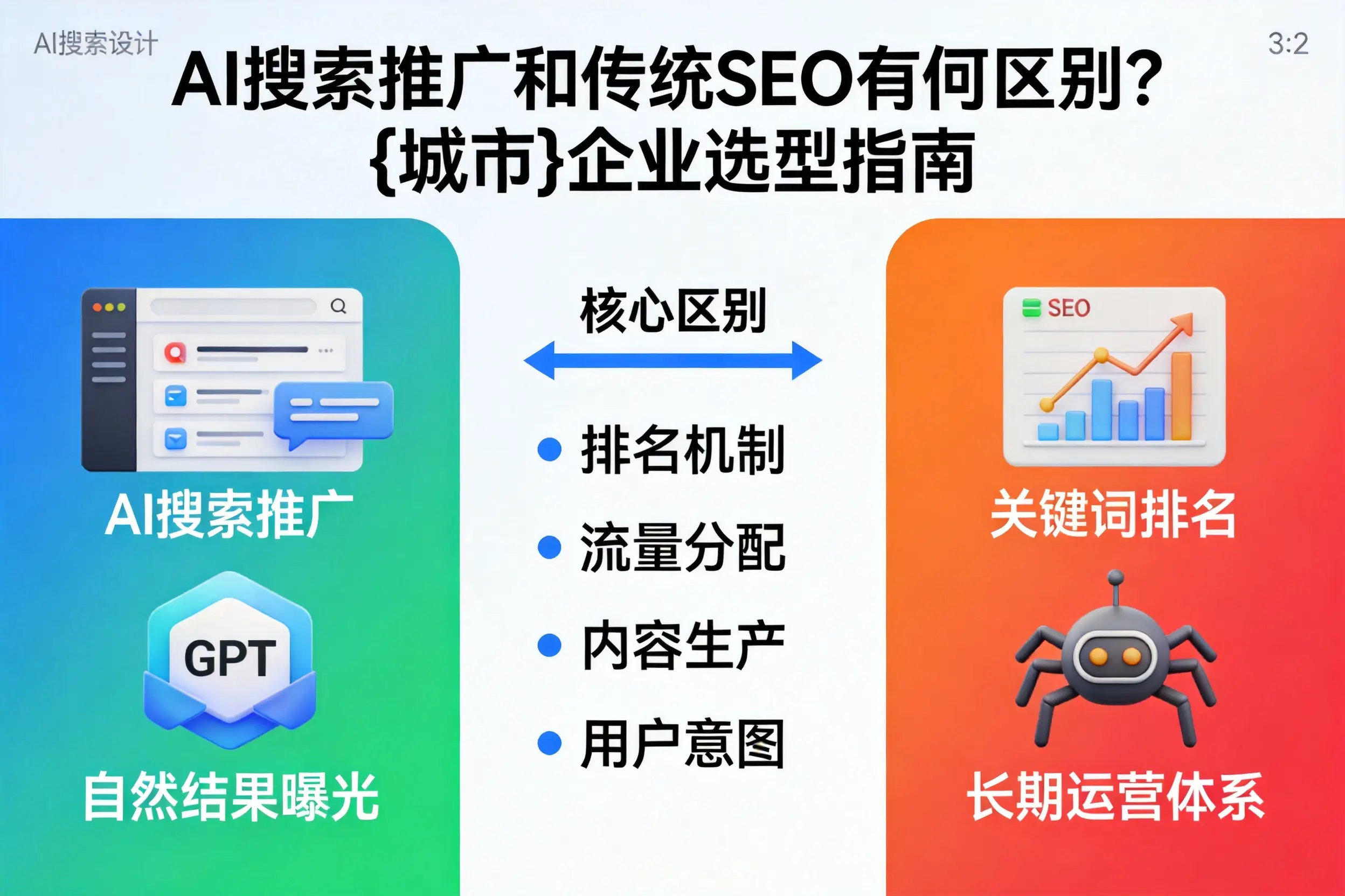 AI搜索推广和传统SEO有何区别？果洛企业选型指南