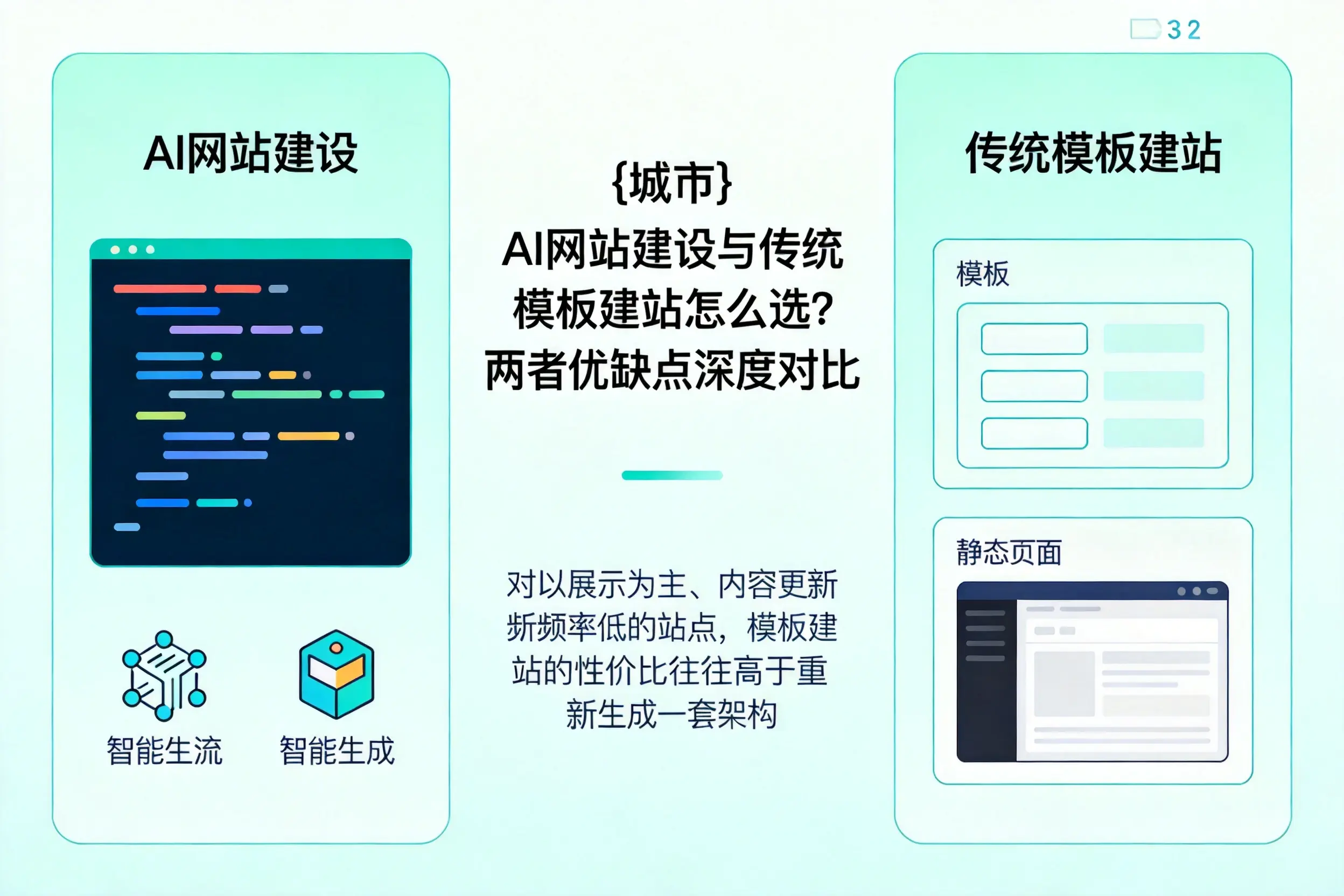 果洛AI网站建设与传统模板建站怎么选？两者优缺点深度对比