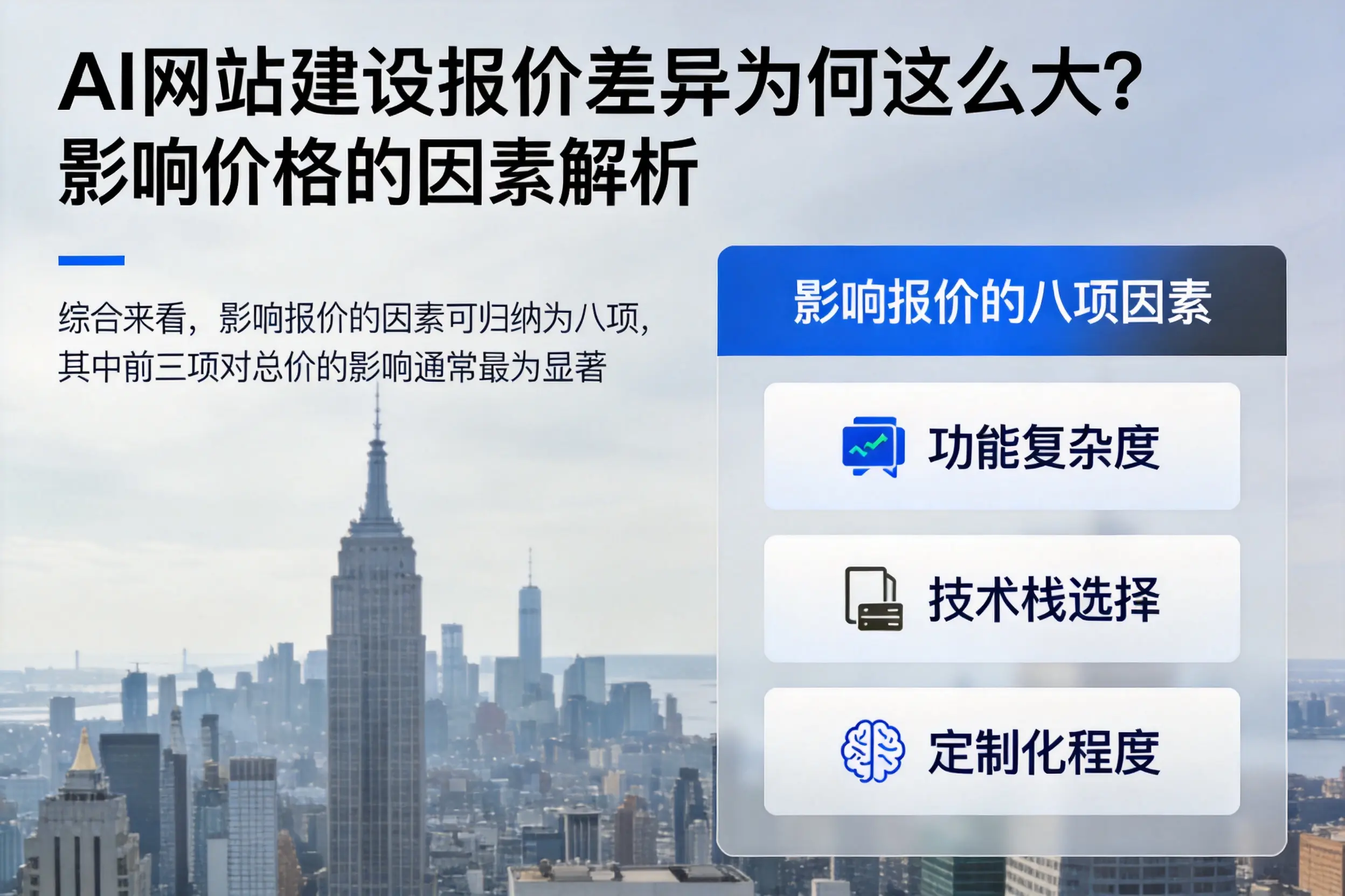 果洛AI网站建设报价差异为何这么大？影响价格的因素解析