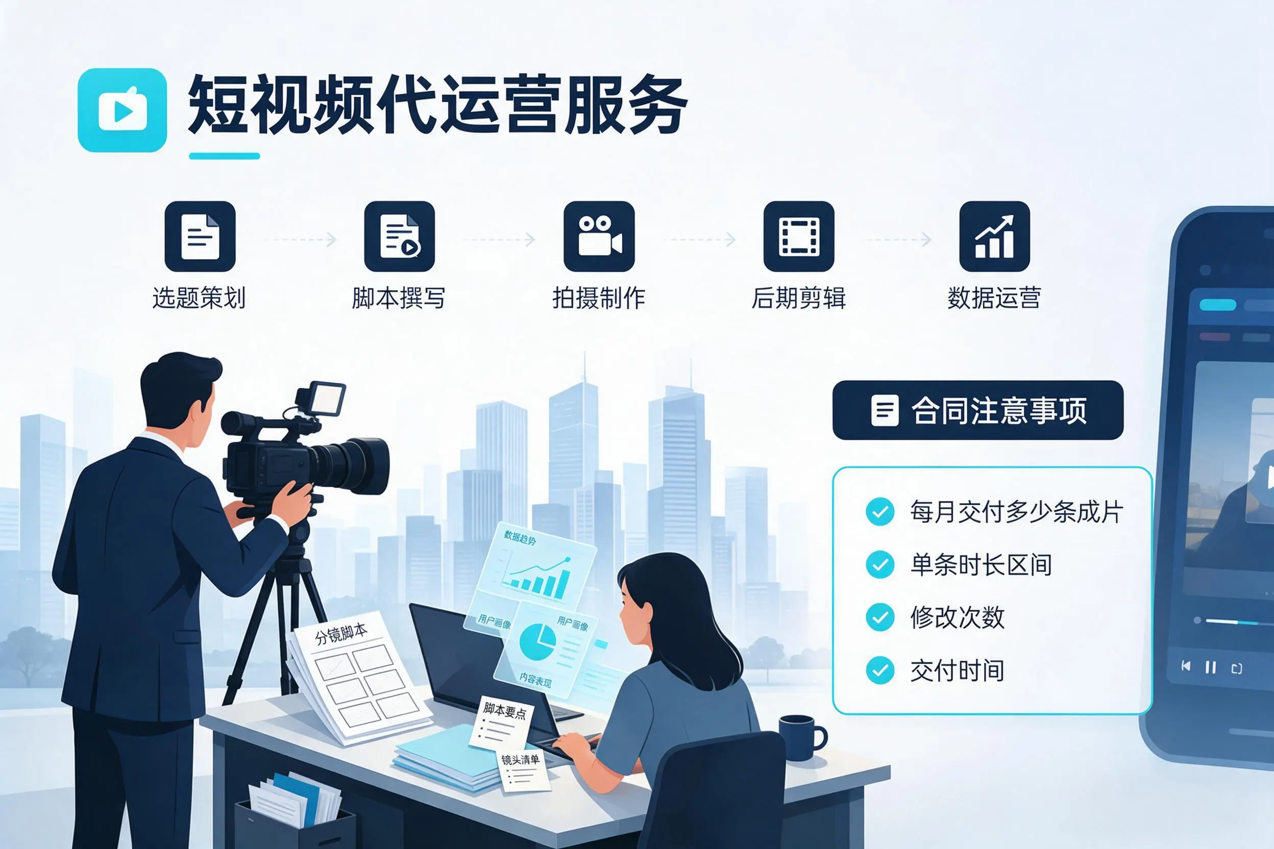 短视频代运营包含哪些服务?果洛企业常见问题科普