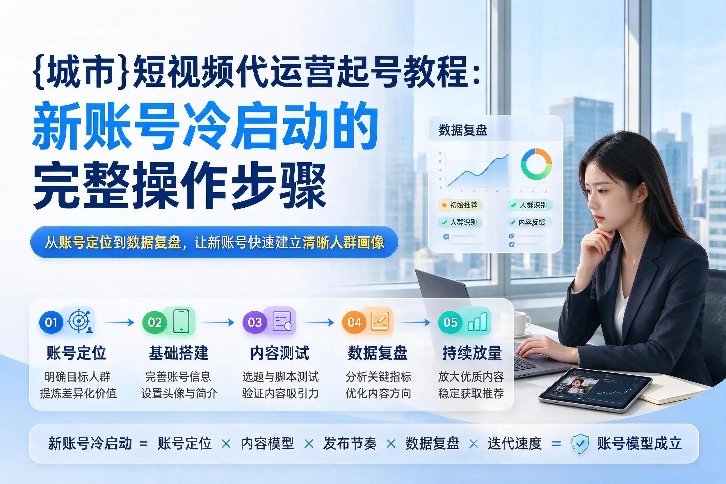 果洛短视频代运营起号教程：新账号冷启动的完整操作步骤