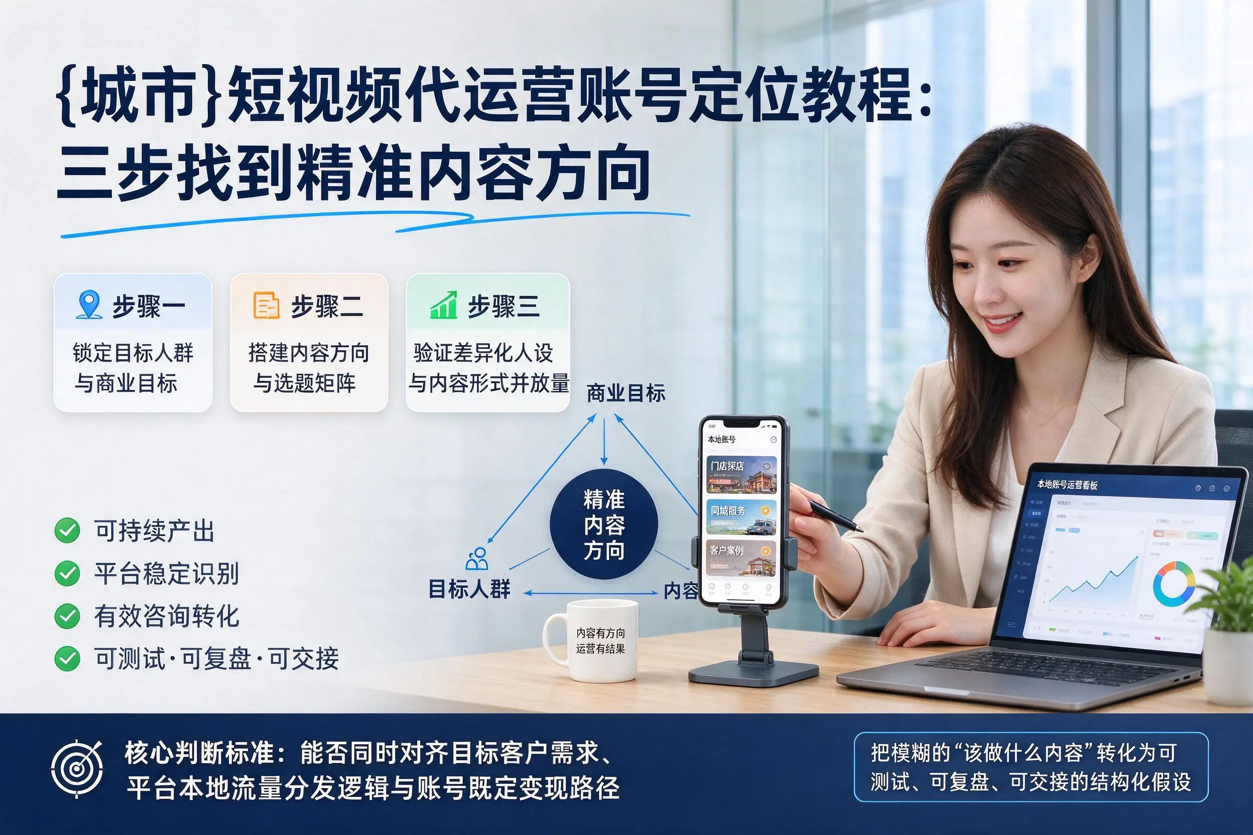 果洛短视频代运营账号定位教程:三步找到精准内容方向