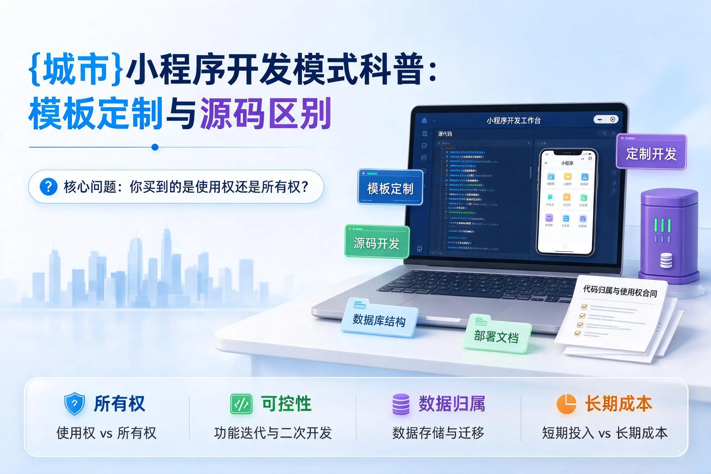 果洛小程序开发模式科普：模板定制与源码区别