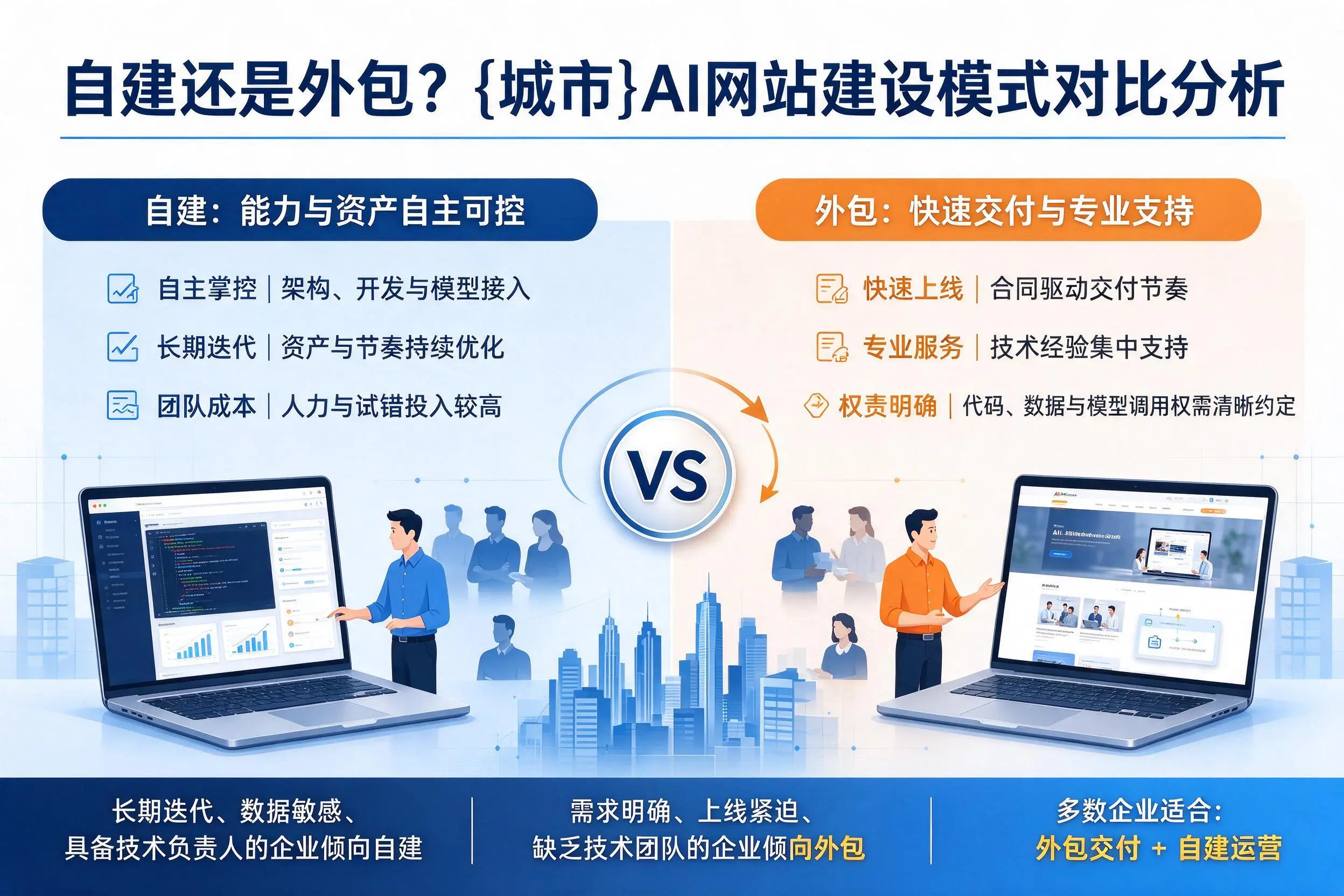 自建还是外包？果洛AI网站建设模式对比分析